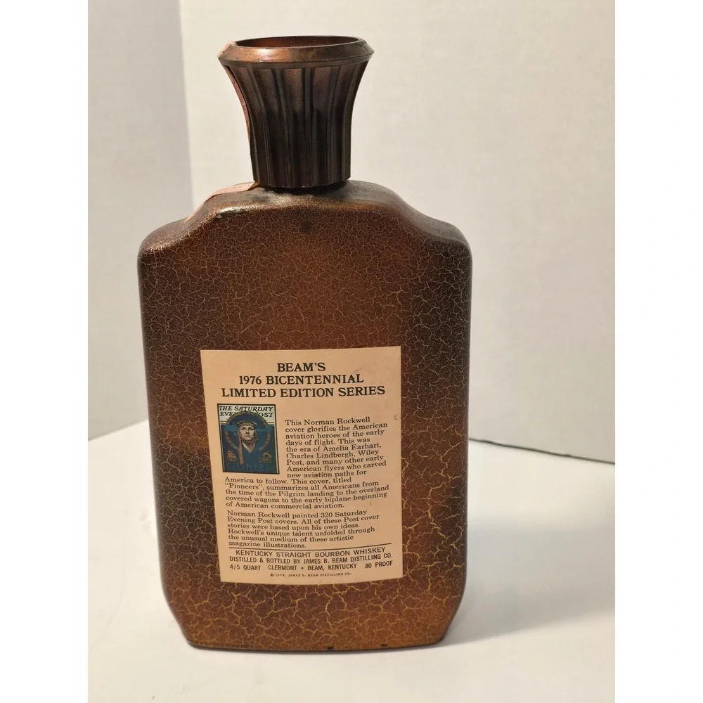 Beam Bicentennial Limited‎ Series 1976 Bourbn Whisky Decanter Norman Rockwell